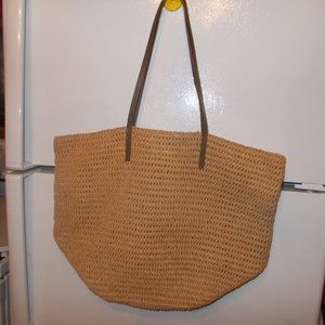 J Crew straw bag